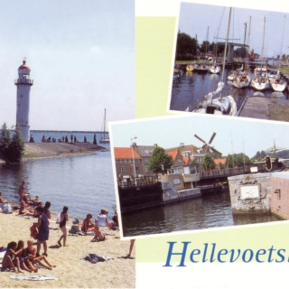 Setje van 9 kleuren ansichtkaarten van Hellevoetsluis